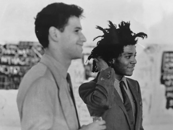 Stephen Torton and Jean-Michel Basquiat, 1982. Photo: Beth Phillips.