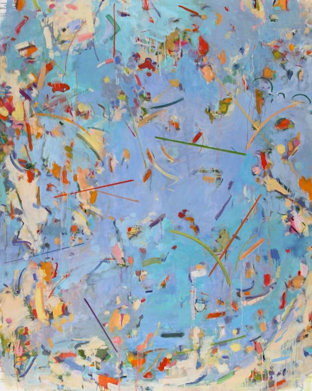 Gina Werfel, <em>Plunge</em>, 2020. Oil on canvas, 60 x 48 inches. Courtesy the artist.