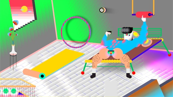 Wong Ping, <em>Who's the Daddy</em>, 2017. Single-channel video, sound, color; 9:15 min. Courtesy the artist; Edouard Malingue Gallery, Hong Kong / Shanghai; and Tanya Bonakdar Gallery, New York / Los Angeles.