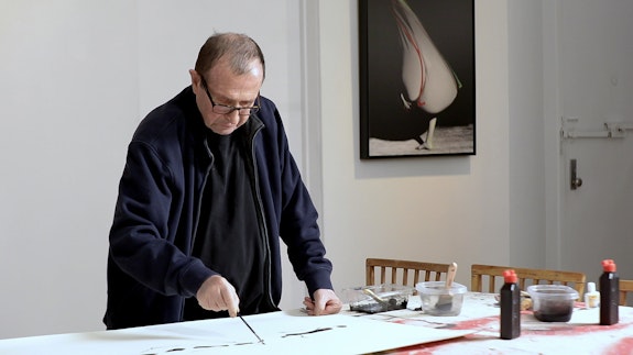 Still from <em>Concert without Public: Ned Rothenberg, Alain Kirili and Ariane Lopez-Huici</em>, 2021. Courtesy Roulette Intermedium.