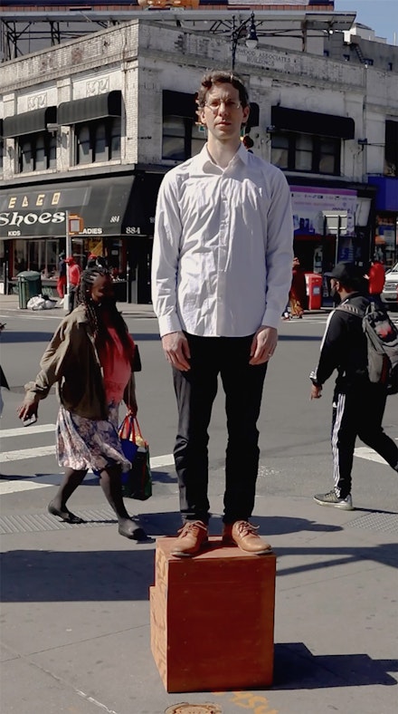 Dread Scott, <em>White Male for Sale</em>, 2021. Courtesy Cristin Tierney Gallery, New York.