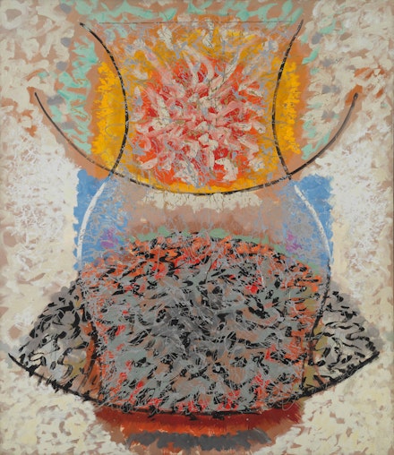 John Ferren, <em>The Vase</em>, 1956. Oil on canvas, 73 x 64 inches. Courtesy Findlay Galleries.