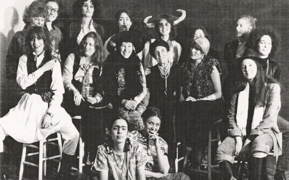 Come Dressed as Your Favorite Artist, March 1979, Fales Library and Special Collections. Guests included, not in order: Louise Bourgeois, Ana Mendieta, Mary Beth Edelson, Michelle Stuart, Joyce Kozloff, Hannah Wilke, Judith Bernstein, Anne Sharp, Susan Copper, Edit DeAk, Barbara Moore, Patricia Hamilton, Phyllis Krim, Barbara Zucker, Poppy Johnson, Marcia Resnick, and Gloria MacDonald.