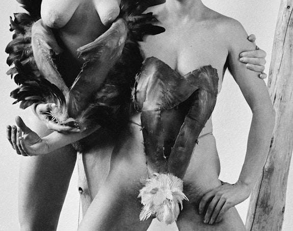 Betsy Damon, <em>Body Masks</em>, 1976. Archival print. © Betsy Damon 1976/2021. Courtesy the artist.