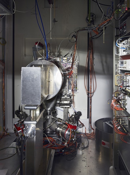 Thomas Struth, <em>Ion Source, PSB, CERN, Meyrin 2019</em>, 2019. Inkjet print, 47 x 34 7/8 inches. Courtesy of the artist and Marian Goodman Gallery. © Thomas Struth.