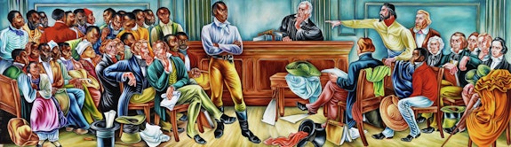 Hale Woodruff, <em>The Mutiny on the Amistad</em>, 1939. Oil on canvas. Collection of Savery Library, Talladega College, Talladega, Alabama.
