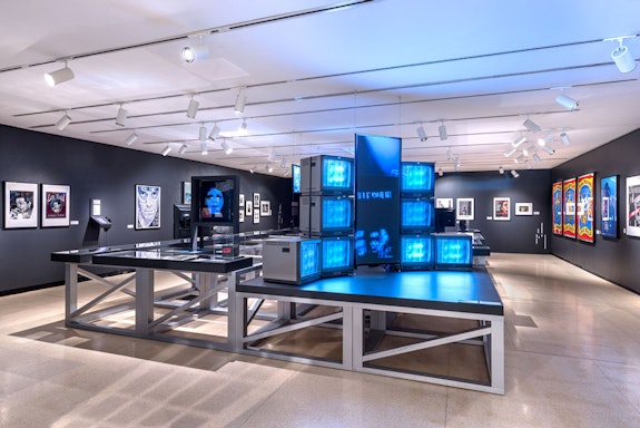 Installation view, <em>Lou Reed: Caught Between the Twisted Stars</em>, The New York Public Library for the Performing Arts, 2022. Photo: Max Touhey. Courtesy of NYPL.