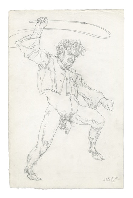 Austin Osman Spare, <em>Psychopathia Sexualis</em>, folio 8, ca. 1921-1922. From the Collections of the Kinsey Institute, Indiana University. All rights reserved