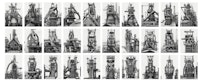 Bernd and Hilla Becher, <em>Blast Furnaces, </em>1969–93. Gelatin silver prints, each 15 15/16 × 12 3/8 inches. The Doris and Donald Fisher Collection at the San Francisco Museum of Modern Art. © Estate Bernd & Hilla Becher, represented by Max Becher.