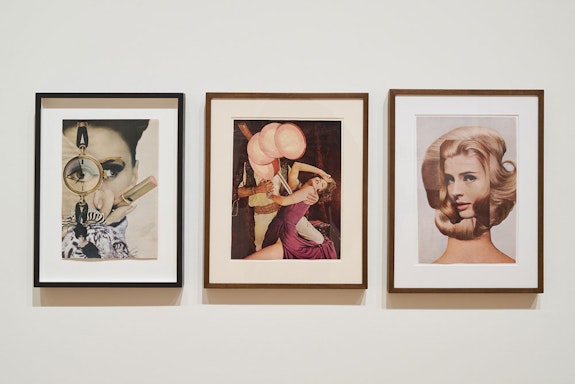 Installation view: <em>Jean Conner: Collage</em>, San José Museum of Art, 2022. Photo: J. Arnold, Impart Photography.