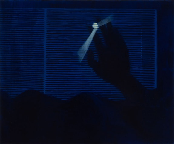 Yuri Yuan, <em>Tales of NYC: Small Talk</em>, 2022. Oil on linen, 48 x 36 inches. Copyright the artist. Courtesy of the artist; Make Room, Los Angeles, CA; and Alexander Berggruen, New York, NY. Photo: Philipp Hoffmann. 