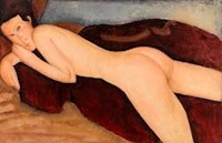 Amedeo Modigliani, <em>Reclining Nude from the Back (Nu couché de dos</em>), 1917. Oil on canvas. Courtesy the Barnes Foundation.