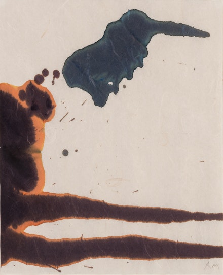Robert Motherwell, <em>Lyric Suite</em>, 1965. Ink on paper, 11 x 9 in. Private collection. © 2023 Dedalus Foundation Inc. / Licensed by Artists Rights Society (ARS), NY.