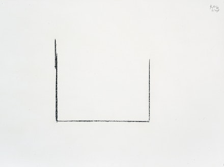 Robert Motherwell, <em>Open Study No. 1</em>, 1968. Charcoal on paper, 22 x 30 ½ in. Dedalus Foundation. © 2023 Dedalus Foundation Inc. / Licensed by Artists Rights Society (ARS), NY.