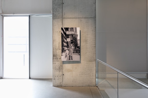 Installation view: <em>Body and Territory: Art and Borders</em> in today's Austria, Museum of Contemporary Art, Zagreb, 2023. Featuring: Peter Weibel, <em>Police Lies</em>, 1967. Photo on aluminum. Courtesy Neue Galerie Graz-Universalmuseum. Photo: Ana Opalić.