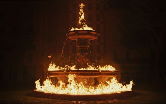 Julian Charrière, <em>And Beneath It All Flows Liquid Fire</em>, 2019. Video still. Copyright the artist; VG Bild-Kunst, Bonn, Germany.