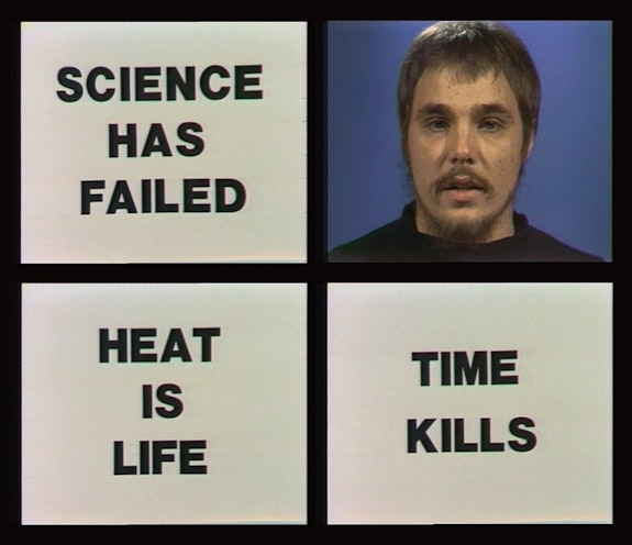 Chris Burden, <em>Poem for LA</em>, 1975. Video, color, sound, 48 seconds, Edition 1/5 + 2 AP. Courtesy the artist and Gagosian, Park & 75.