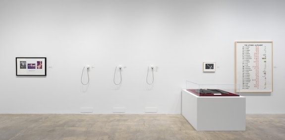 Installation view: <em>Chris Burden: Cross Communication</em>, Gagosian, Park & 75, New York, 2023. Courtesy the artist and Gagosian, Park & 75.