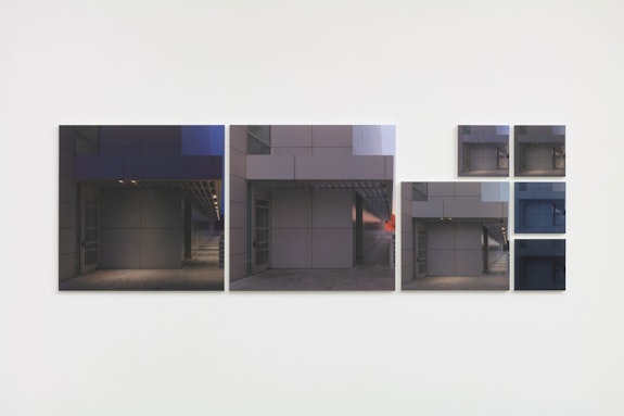 Uta Barth, ...from dawn to dusk (December), 2022. Mounted color photographs (pigment prints), dimensions overall: 32 7/8 x 100 3/4 inches, edition of 6, 2AP. Courtesy the artist and Tanya Bonakdar Gallery, New York / Los Angeles.