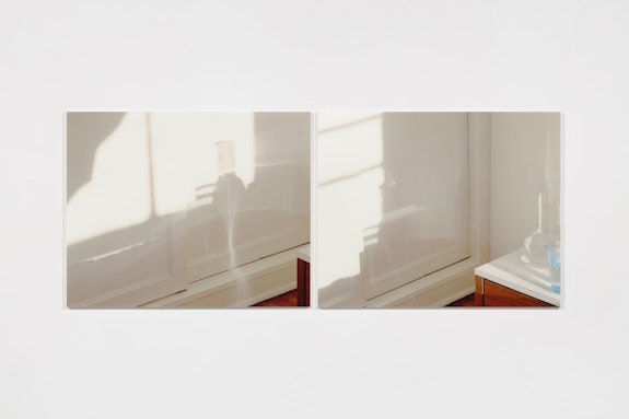 Uta Barth, Sundial (07.8), 2008. Diptych, mounted color photographs, 30 x 76 inches (overall), 30 x 37 1/2 inches (each), edition of 6; 2 AP. Courtesy the artist and Tanya Bonakdar Gallery, New York / Los Angeles. 