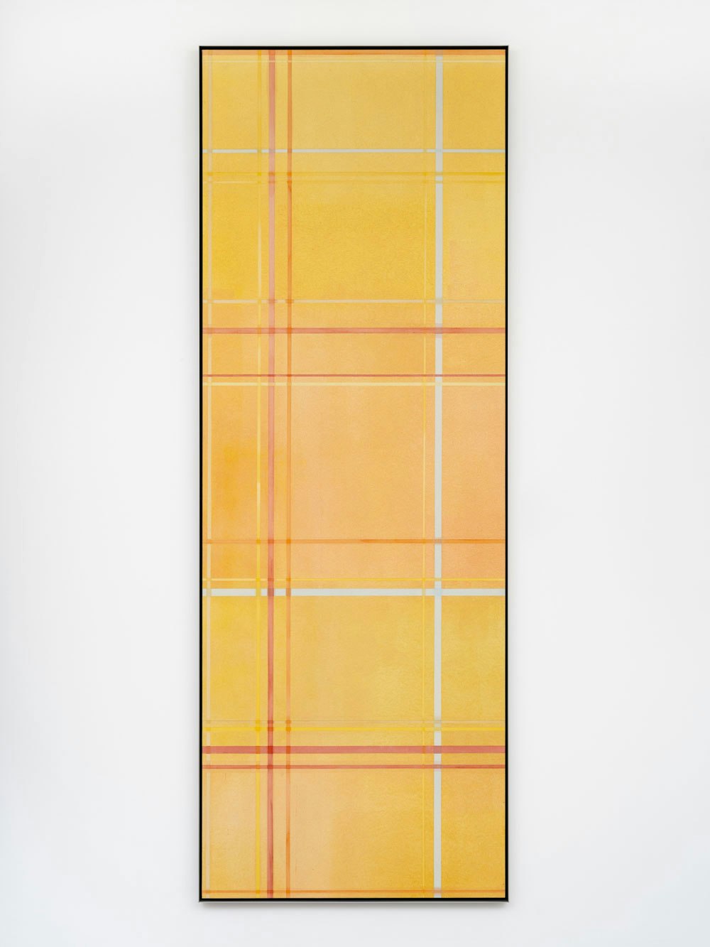 Kenneth Noland, Untitled, 1972. Acrylic on canvas, 112 1/2 × 40 3/4 inches. © The Kenneth Noland. Foundation / Artists Rights Society (ARS), New York.
