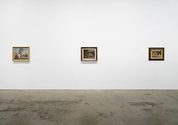 Installation view,<em> Giorgio de Chirico: Horses: The Death of a Rider</em>, Vito Schnabel Gallery, 2023. Artworks © 2023 Artists Rights Society (ARS), New York / SIAE, Rome; Photo by Argenis Apolinario; Courtesy Vito Schnabel Gallery