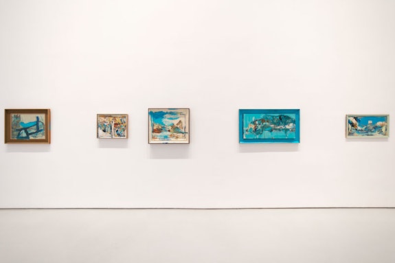 Installation view: <em>How to Paint Like an Athlete</em>, Sperone Westwater, 2023. Courtesy Sperone Westwater.