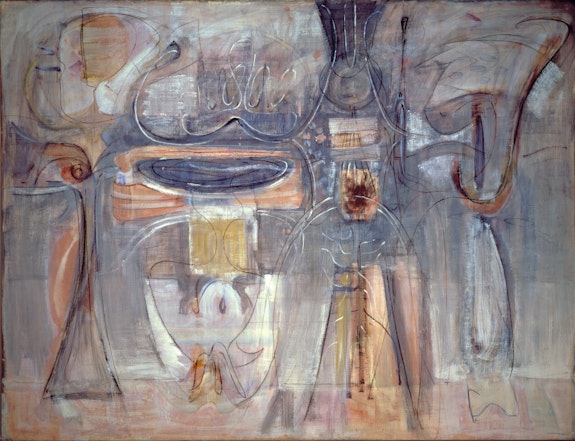 Mark Rothko, <em>Rites of Lilith</em>, 1945. Oil on canvas, 208,3 × 270,8 cm. CR 266. Collection particulière / Private collection.  © 1998 Kate Rothko Prizel & Christopher Rothko - Adagp, Paris, 2023.