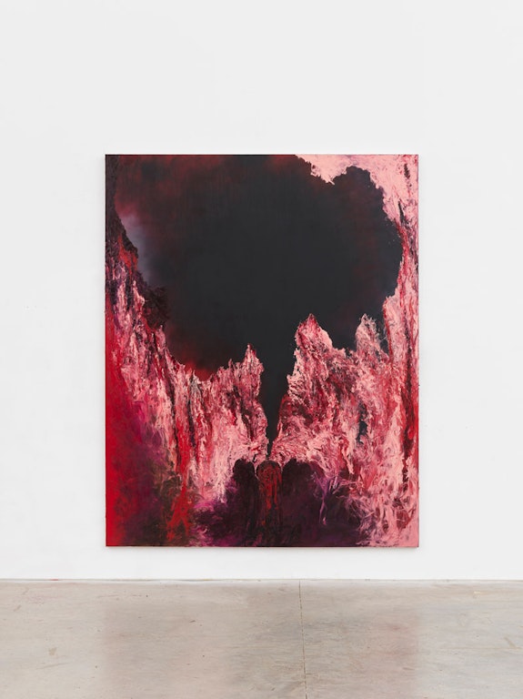 Anish Kapoor, <em>God’s Advice to Adam II</em>, 2022. Oil on canvas, 120 1/8 x 96 1/8 inches. © Anish Kapoor. Courtesy Lisson Gallery