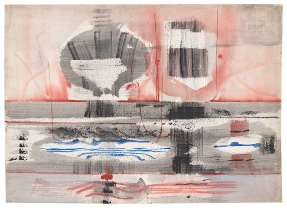Mark Rothko, <em>Untitled</em>, ca. 1946. Watercolor and ink on watercolor paper, 22 3/4 x 31 5/16 inches. National Gallery of Art, Washington, Gift of The Mark Rothko Foundation, Inc. Copyright © 2023 Kate Rothko Prizel and Christopher Rothko.