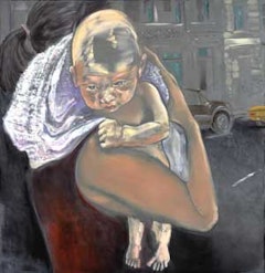 
“Baby” (2008). Oil on graphite on linen, 68 x 66 inches. Courtesy of the artist and Arndt & Partner Zurich.
