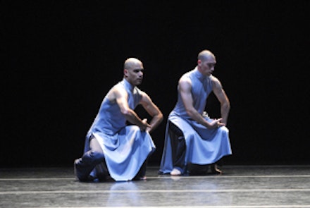Emanuel Gat (left) and Roy Assaf (right) in Gat’s “Winter Voyage” which received its New York premiere at Lincoln Center Festival 2006. Performance July 12, 2006 at La Guardia Concert Hall in New York City. 