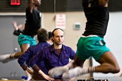 Sidi Larbi Cherkaoui during a rehearsal for <i>Orbo Novo</i>. Photo from www.rantingdetails.com.