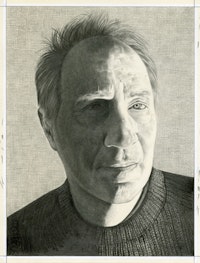 Portrait of the artist.  Pencil on Paper by Phong Bui.