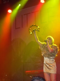 Little Boots performing at Lilith Fair; photo: Lauren Duffy.