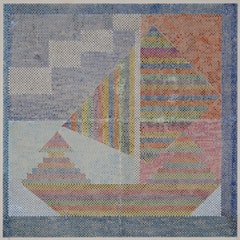 Joe Zucker,  “Feynman’s Rainbow,” (2010). 48” by 48,” watercolor/gypsum, plywood. Courtesy of Mary Boone Gallery, New York.
