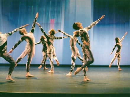 Members of the Merce Cunningham Dance Company in <i>Split Sides</i>, 2003. Photo by Tony Dougherty, courtesy Cunningham Dance Foundation.