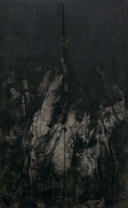 Cao Jigang, “Silence and Meditation,” 2011. Tempera on canvas. Photo: Cao Jigang.