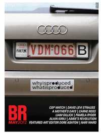 Liam Gillick, "What is Produced," 2011. Bumper sticker. More-publishers, Brussels. Image courtesy of the artist and Casey Kaplan, NY. Photo: Tim Ryckaert.