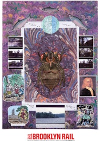 Peter Lamborn Wilson, &#147;Esopus Island #4 (Captain Kidd),&#148; 2009. Mixed media and collage on board.