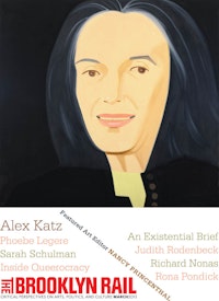Alex Katz "Ada," 2011. Oil on linen. 80 x 84". Collection of the artist. Photography by Paul Takeuchi. On view January 15 to March 10, 2013 at the Yale School of Art.