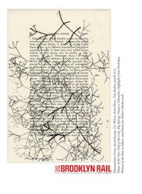 Tim Rollins and K.O.S. Ã¢??Studies for On the Origin of Species (after Darwin),Ã¢?Â� 2012 ink on book page 9Ãƒ?6 &#779; (paper) 12.75Ãƒ?9.75 &#779; (frame). Courtesy the artists and Lehmann Maupin, New York and Hong Kong.