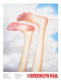 Robert Feintuch. Ã¢??Feet Up,Ã¢?Â� 2013. Polymer emulsion on honeycomb panel. 23.75 Ãƒ? 19 &#779;. Courtesy of Sonnabend Gallery and the artist.