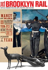Top (detail): Manet, <cite>The Execution of Maximilian,</cite> 1867, oil on canvas. <br />
Bottom: Kiki Smith, <cite>Born,</cite> 2002, Bronze.