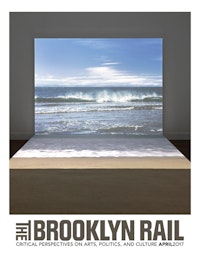 Agn&#232;s Varda. <em>Bord de Mer</em>, 2009. Digital HD projection (color, sound), sand. 1 min., looped. 96 &#215; 120 &#215; 115 inches. Couresy the artist and Blum &amp; Poe, Los Angeles/New York/Tokyo. Photo: Genevieve Hanson.