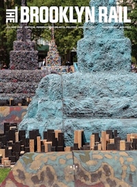 Leonardo Drew, Installation in-process for <em>City in the Grass</em>, commissioned by Madison Square Park Conservancy. Photo: Hunter Canning. Courtesy Madison Square Park Conservancy.