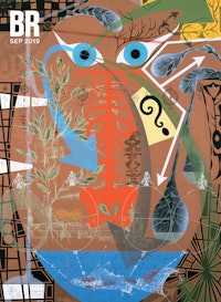 Lari Pittman, <em>The Senseless Cycles, Tender and Benign, Bring Great Comfort</em>, 1988. Acrylic and spray paint on wood, 96 x 64 inches. Collection of the Art Institute of Chicago. &copy; Lari Pittman. Courtesy Regen Projects, Los Angeles.