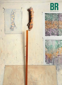 Jasper Johns, <em>In the Studio</em>, 1982. Encaustic, crayon, and collage on canvas with objects, 72 x 48 inches. &copy; 2021 Jasper Johns / Licensed by VAGA at Artists Rights Society (ARS), New York. Photo; &copy; The Wildenstein Plattner Institute, New York, 2021.