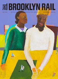 Lubaina Himid, <em>Pointless Heroism</em>, 2023. Acrylic and charcoal on canvas, 72 x 72 inches. Courtesy the artist and Hollybush Gardens, London.