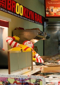 COVER: Superflex. Still photo from &#147;Flooded McDonald&#146;s&#148; (2008). Courtesy of Superflex and Peter Blum Gallery